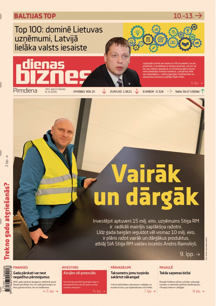 Investējot 15 miljonus eiro, maina saplākšņa ražotni
