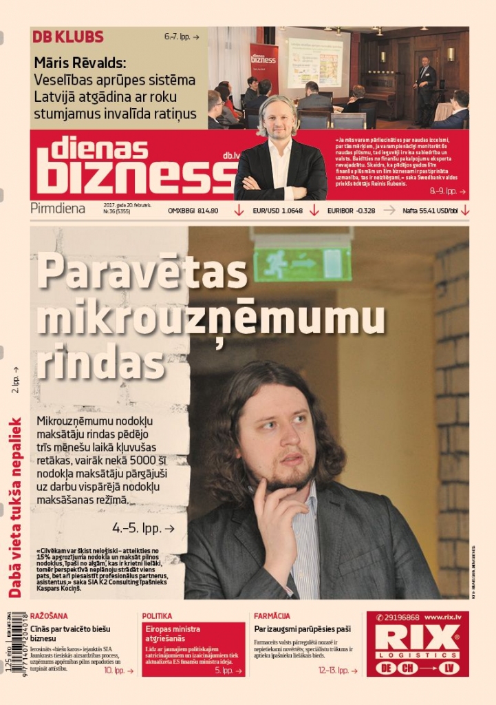 Dienas tēma: 10% mikrouzņēmumu nodokļu maksātāju «aizbēguši»