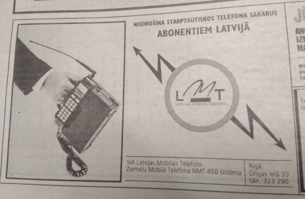 Tikai Db.lv: Kā biznesa reklāmas izskatījās 1992. gadā?