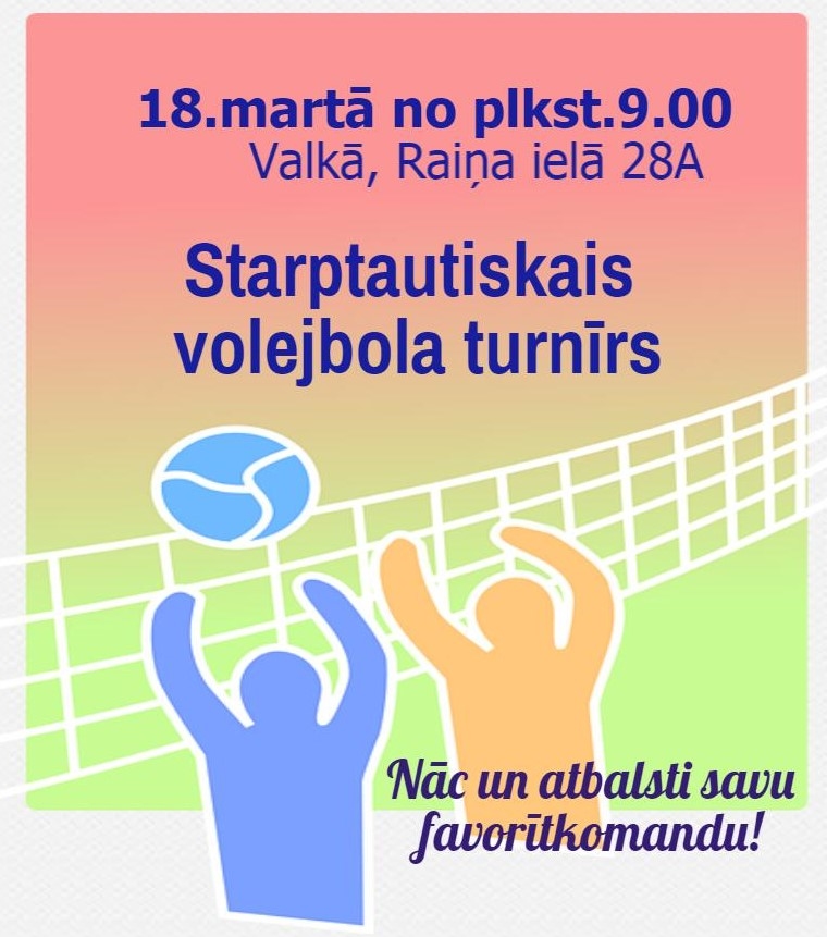 Valkā norisināsies starptautisks volejbola turnīrs