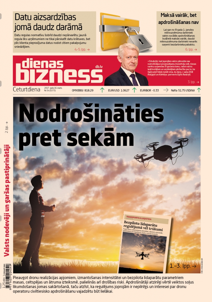 Dronu regulējumā vēl trūkumi