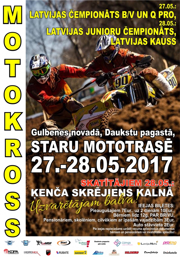 Motokross - Latvijas čempionāts un Latvijas junioru čempionāts