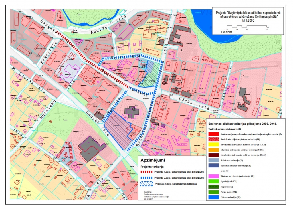 Norit darbs pie Smiltenes pilsētas centra infrastruktūras būvprojektu izstrādes