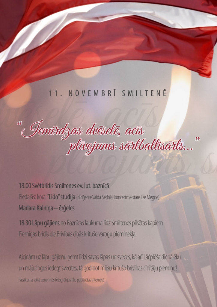 Smiltenē pieminēs brīvības cīnītājus