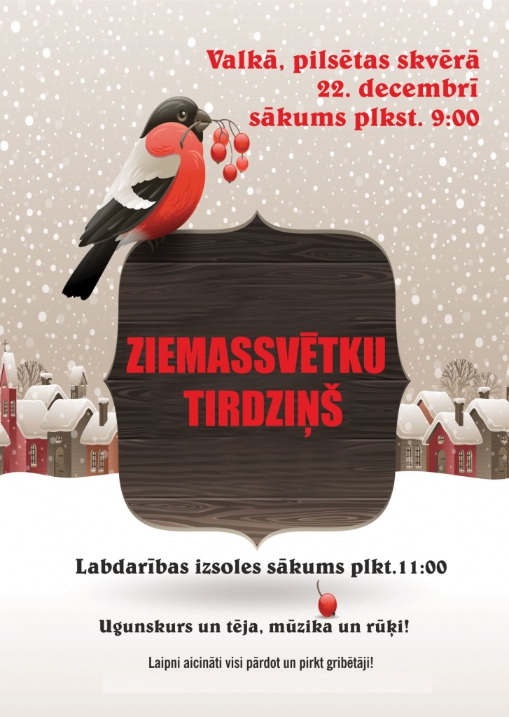  Ziemassvētku labdarības tirdziņš Valkā