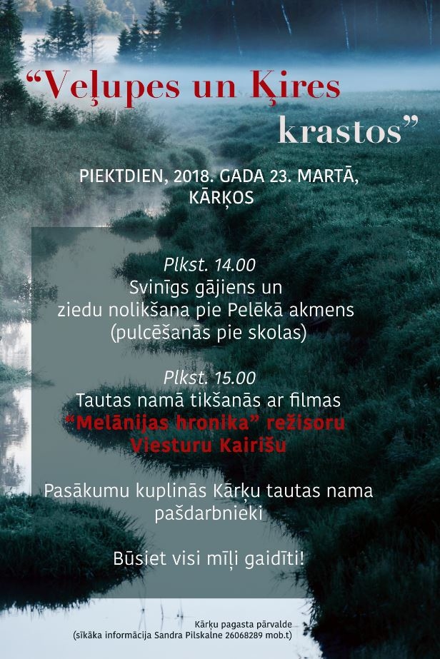 Kārķos, pieminot Golgāta ceļu, aicina uz tikšanos ar Viesturu Kairišu