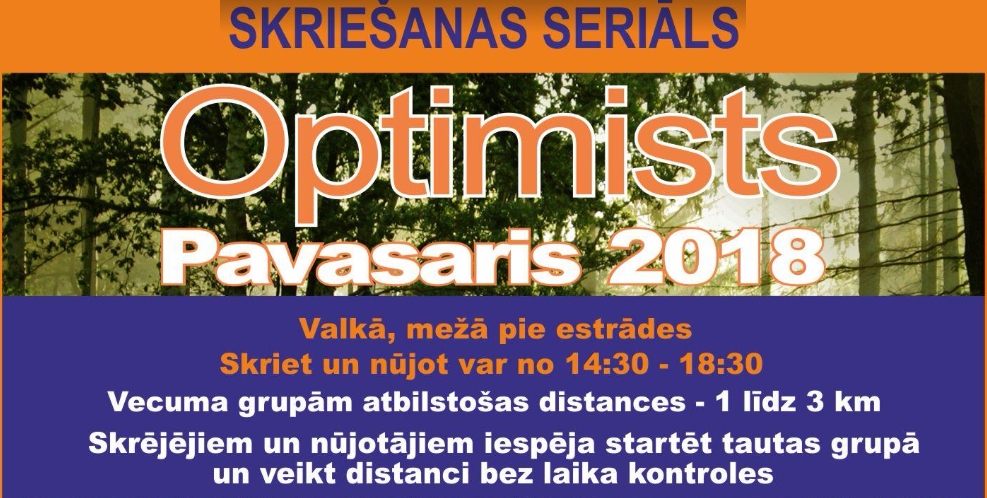 Sāksies skriešanas seriāla “Optimists” 2018. gada sezona