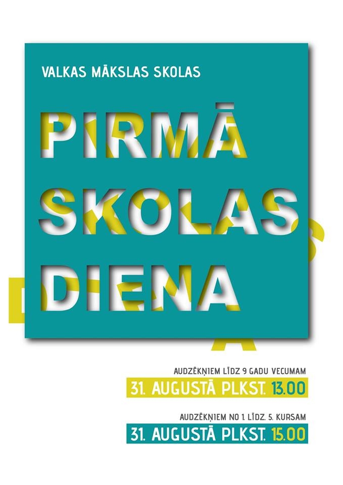 Pirmā skolas diena Valkas mākslas skolā