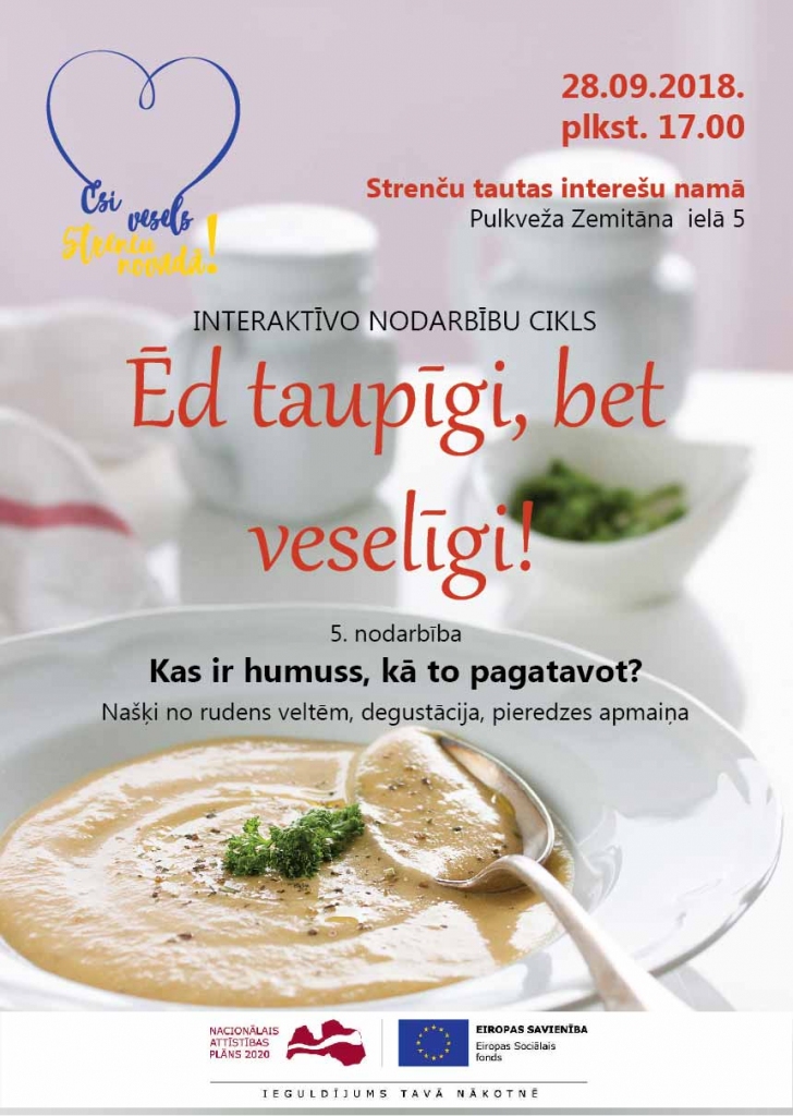 Interaktīvo nodarbību cikls "Ēd taupīgi, bet veselīgi!"