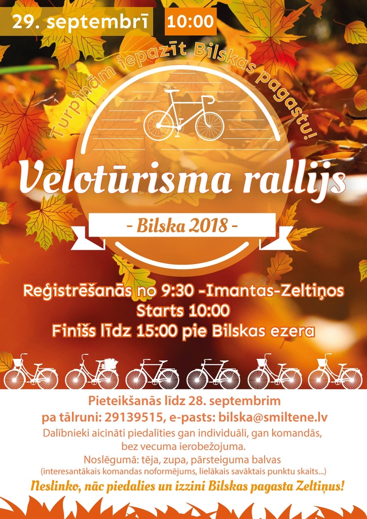 Velotūrisma rallijs "Bilska 2018"