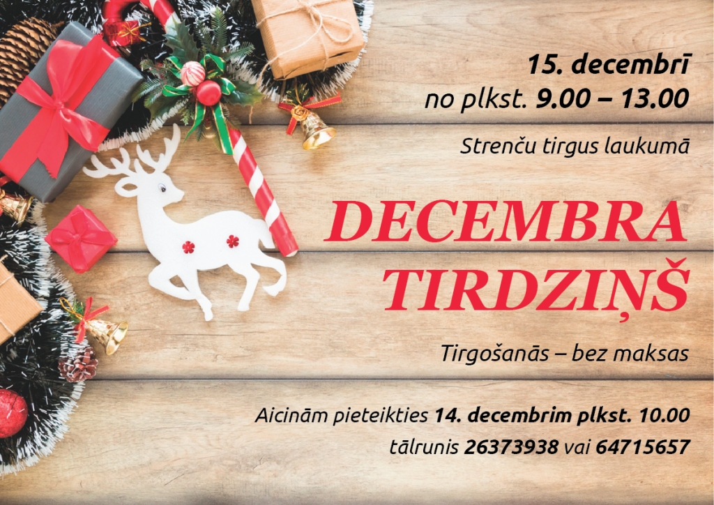 Decembra tirdziņš, Strenču tirgus laukumā