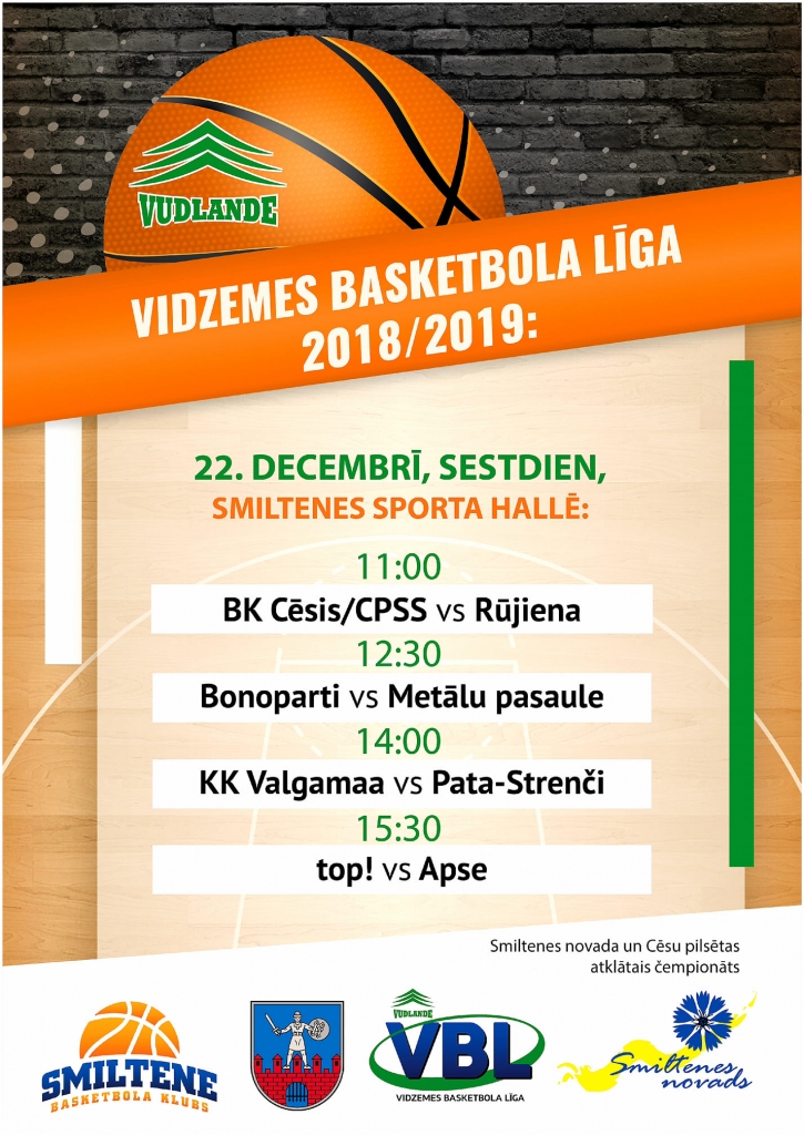 Vidzemes basketbola līgas (VBL) spēles