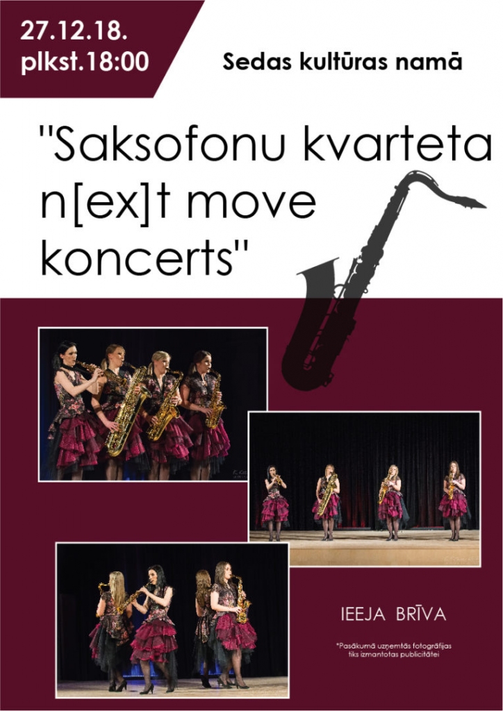 Saksofonu kvarteta N(ex)t move koncerts