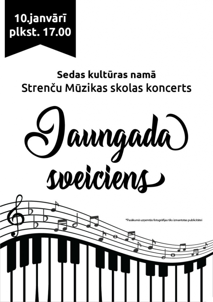 Strenču Mūzikas skolas koncerts "Jaungada sveiciens"