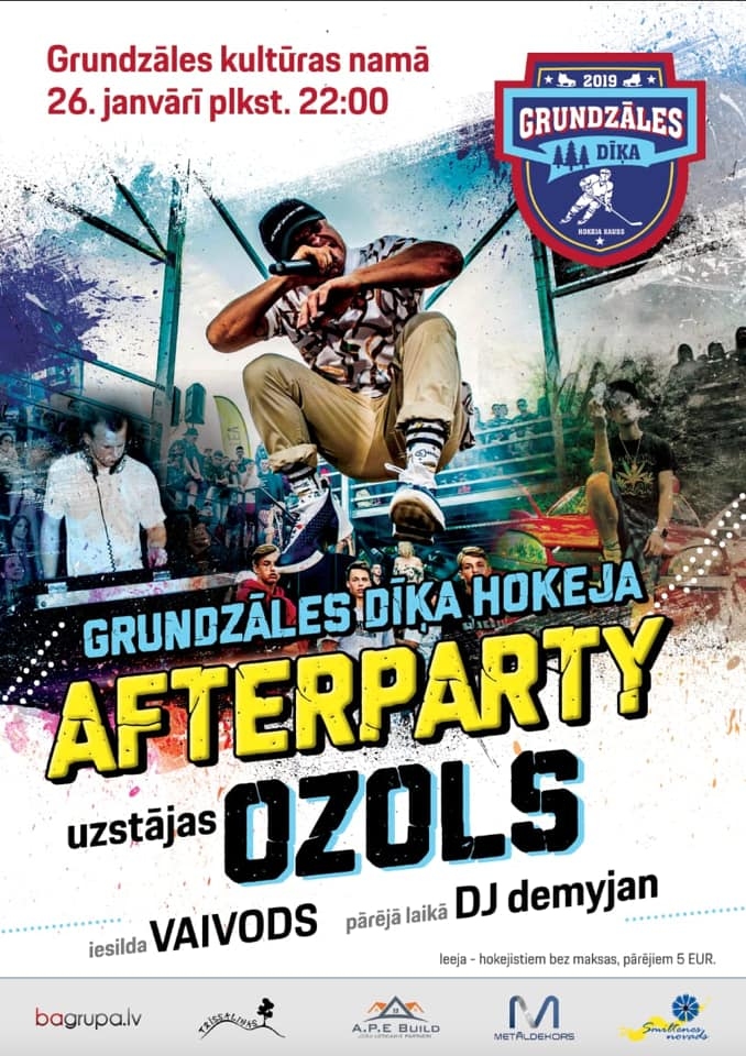 Grundzāles "Dīķa hokeja" afterparty