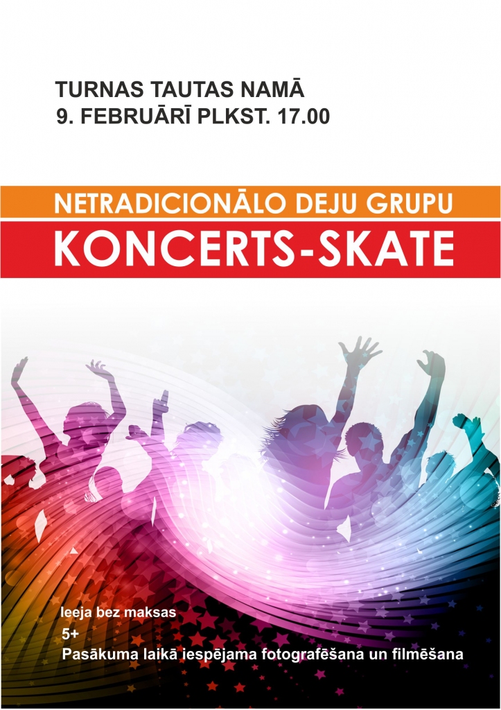 Netradicionālo deju grupu koncerts - skate