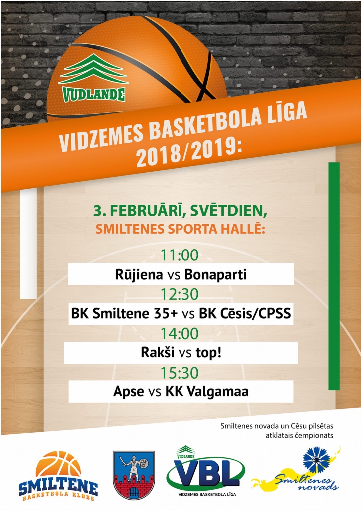 Vidzemes basketbola līgas (VBL) spēles