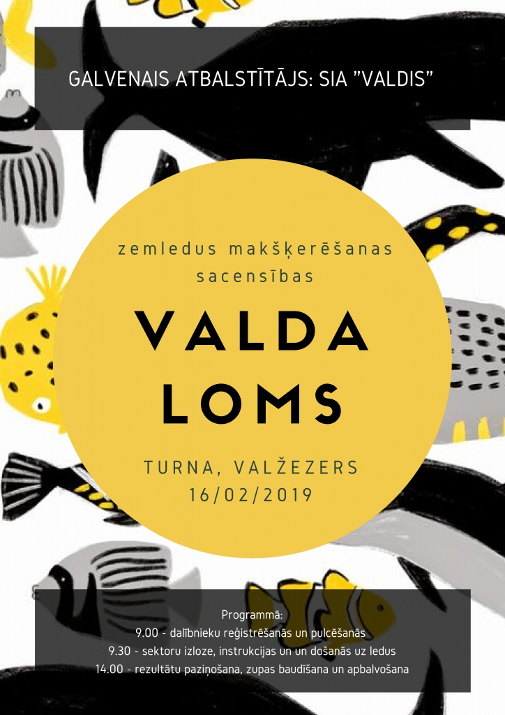 Zemledus makšķerēšanas sacensības “Valda loms”