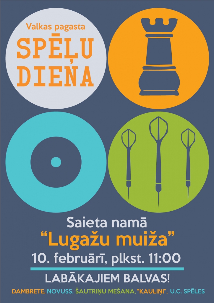 “Spēļu diena” Saieta namā “Lugažu muiža”