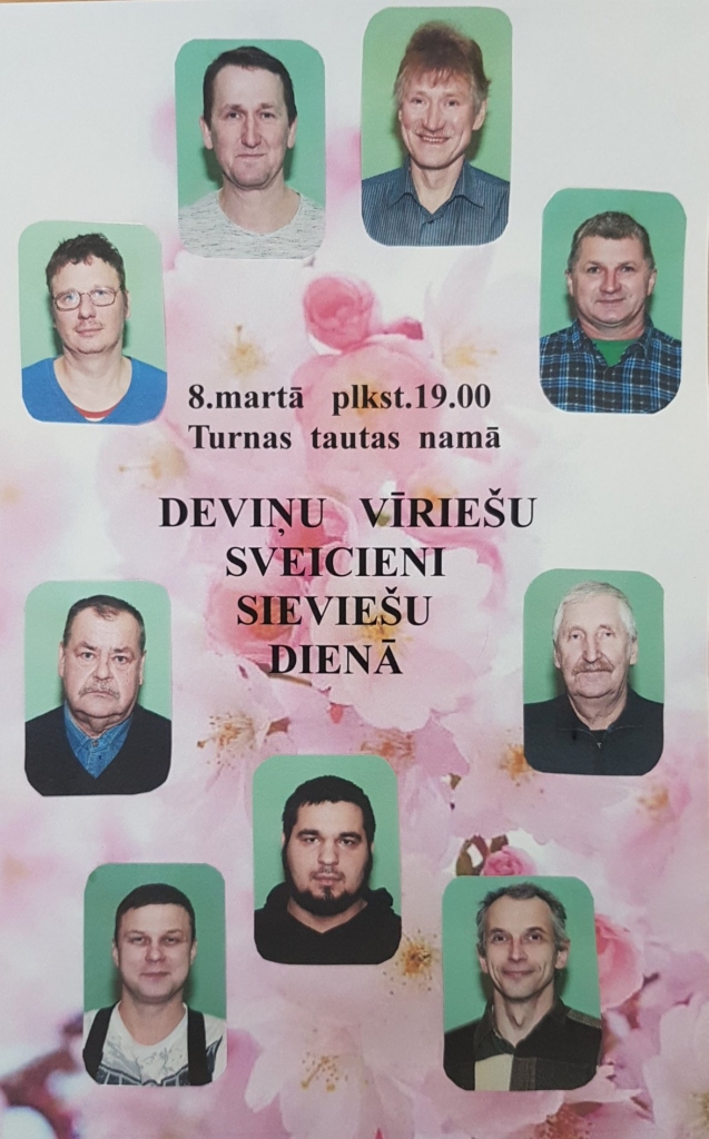 Deviņu vīriešu sveicieni Sieviešu dienā