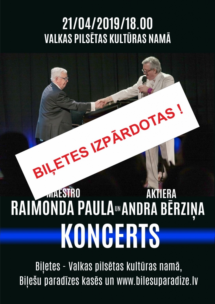 Raimonda Paula un Andra Bērziņa koncerts Valkā