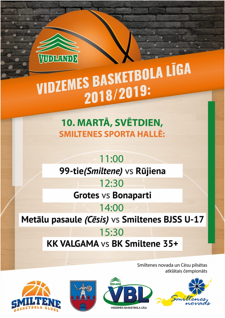 Vidzemes basketbola līgas (VBL) spēles