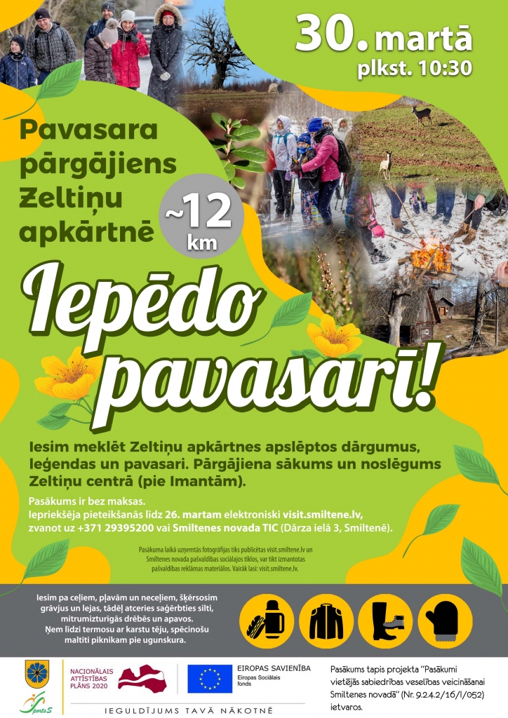 Pavasara pārgājiens "Iepēdo pavasarī!"