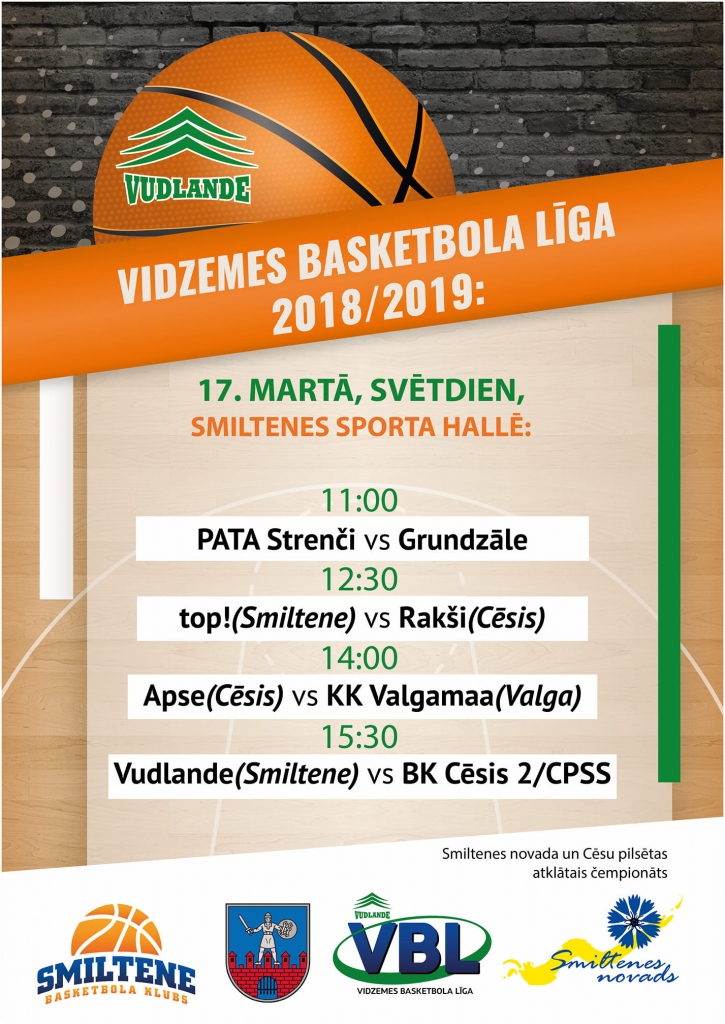 Vidzemes basketbola līgas (VBL) spēles