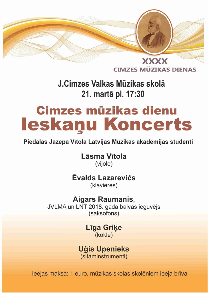 Cimzes mūzikas dienu "Ieskaņu Koncerts" 