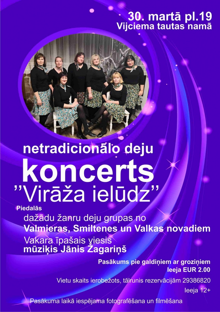 Netradicionālo deju koncerts "Virāža ielūdz"