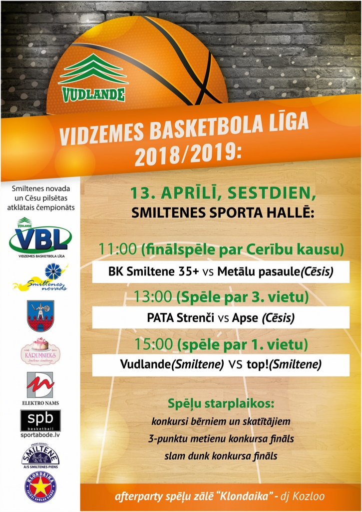 Vidzemes basketbola līgas (VBL) spēles