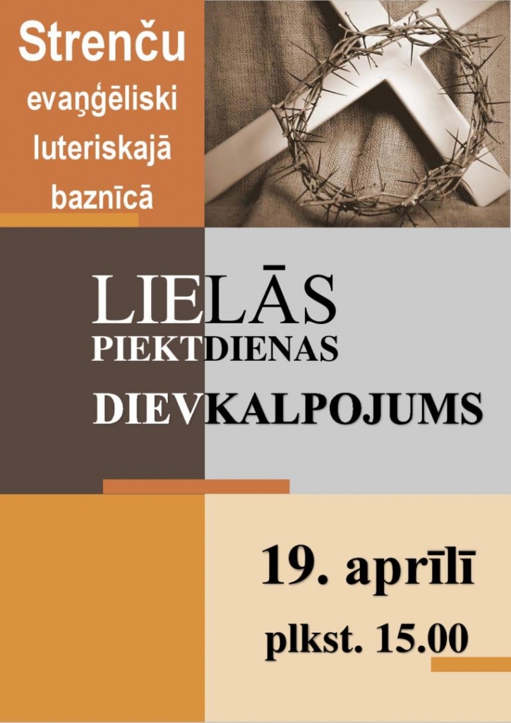 Lielās piektdienas dievkalpojums 