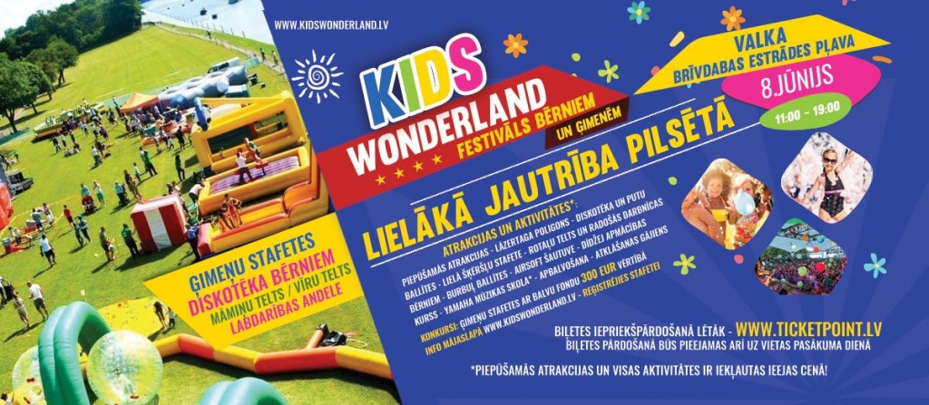 Festivāls bērniem un ģimenēm "KIDS WONDERLAND"