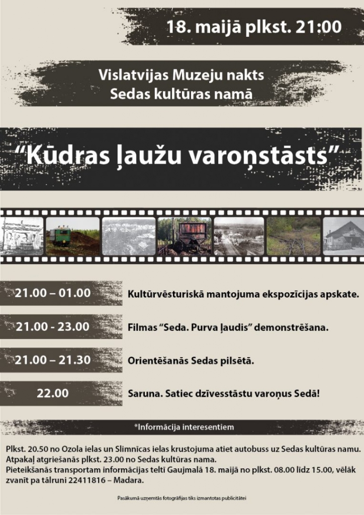 Vislatvijas Muzeju nakts 2019 Sedas kultūras namā