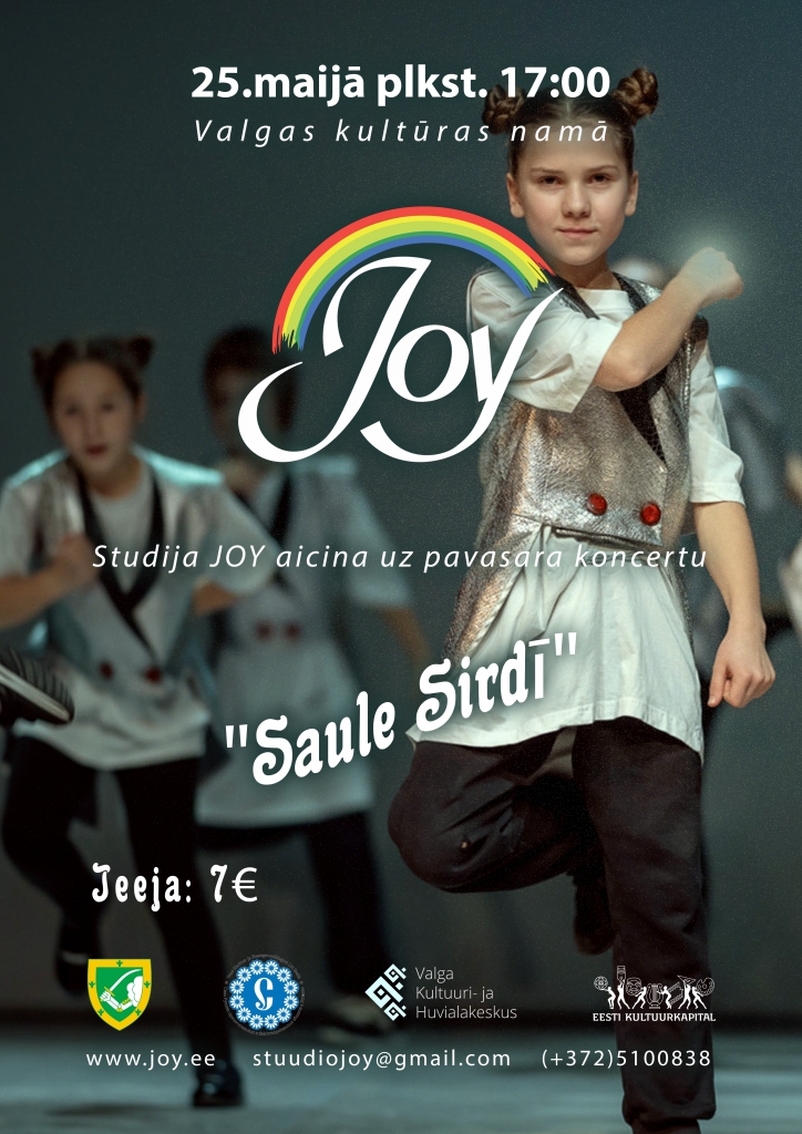 Studijas "Joy" pavasara koncerts "Saule sirdī"