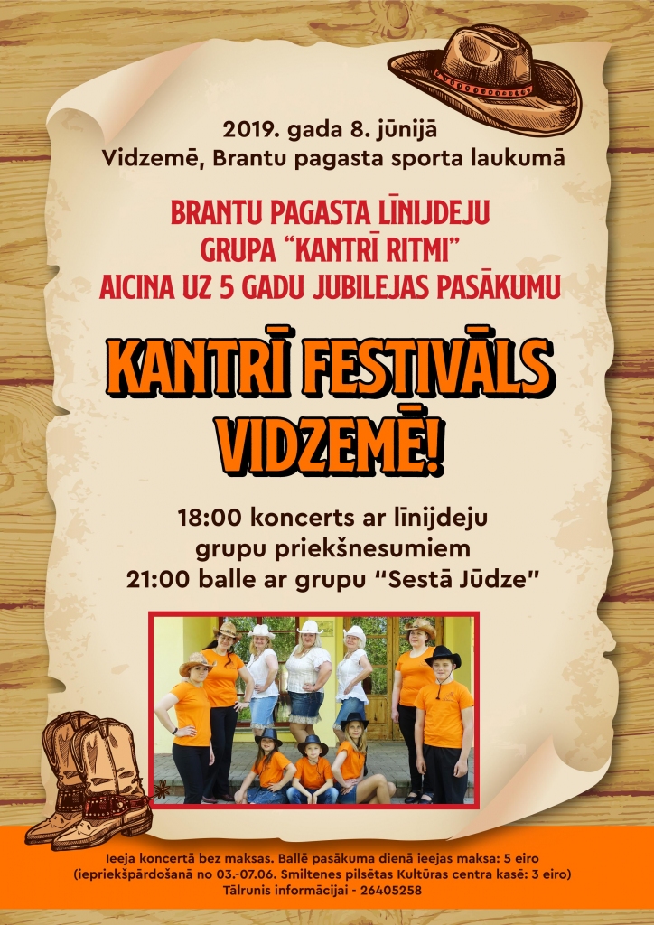 Kantrī festivāls Vidzemē!