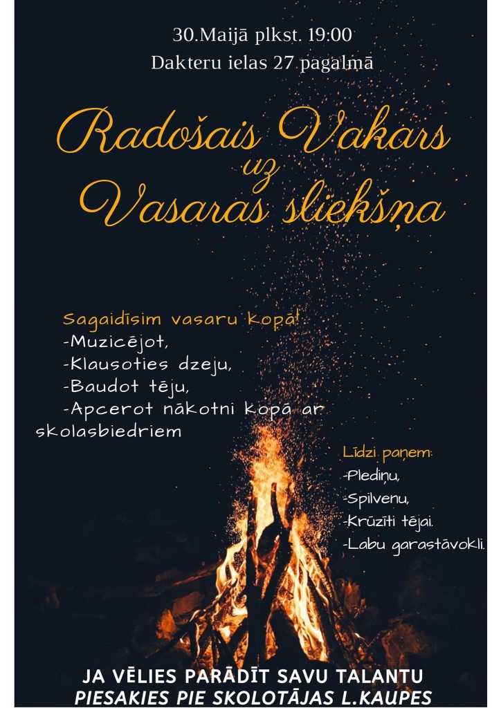 Radošais Vakars uz Vasaras sliekšņa