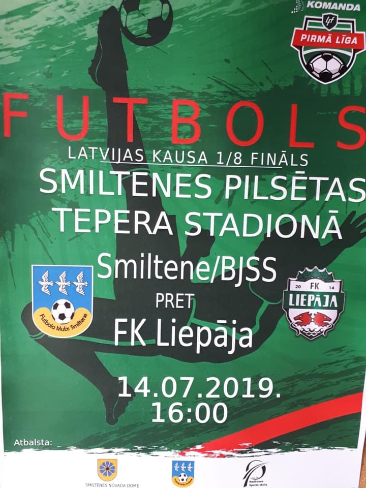 Latvijas kausa 1/8 fināls: Smiltenes BJSS pret FK Liepāja