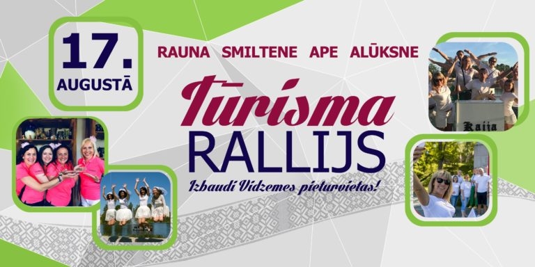 Tūrisma rallijs. Izbaudi Vidzemes pieturvietas!