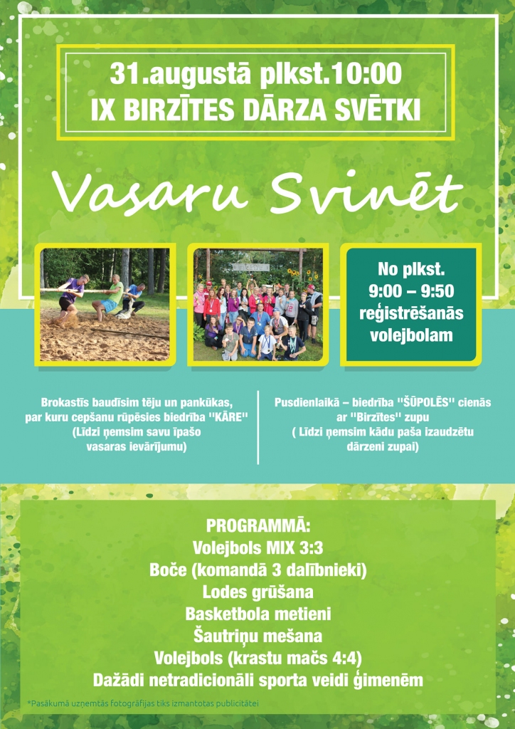 IX Birzītes dārza svētki "Vasaru svinēt"