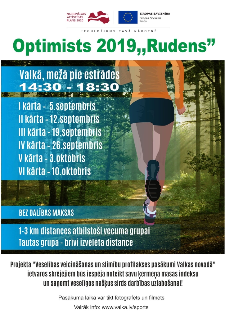 Skriešanas seriāls "Optimists 2019. Rudens" 6.kārta