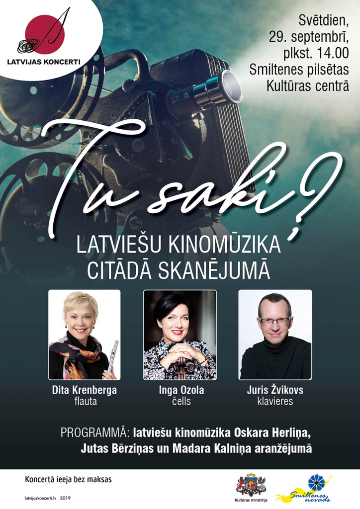 Latviešu kinomūzikas koncerta “Tu saki?”