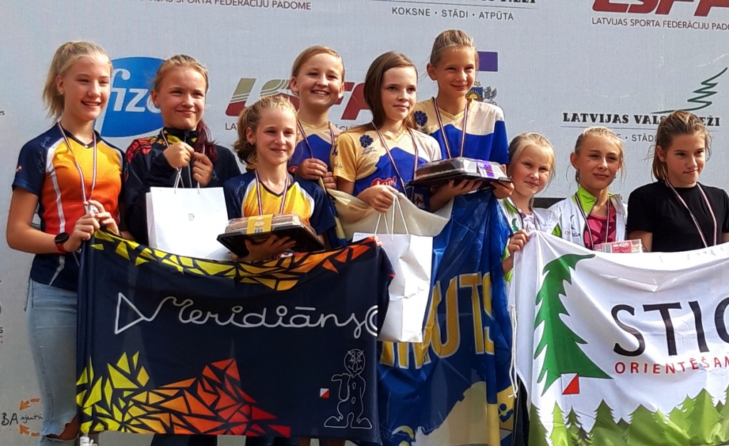 Latvijas čempionātā orientēšanās sportā stafetes disciplīnā uzvaru izcīna Smiltenes BJSS audzēknes