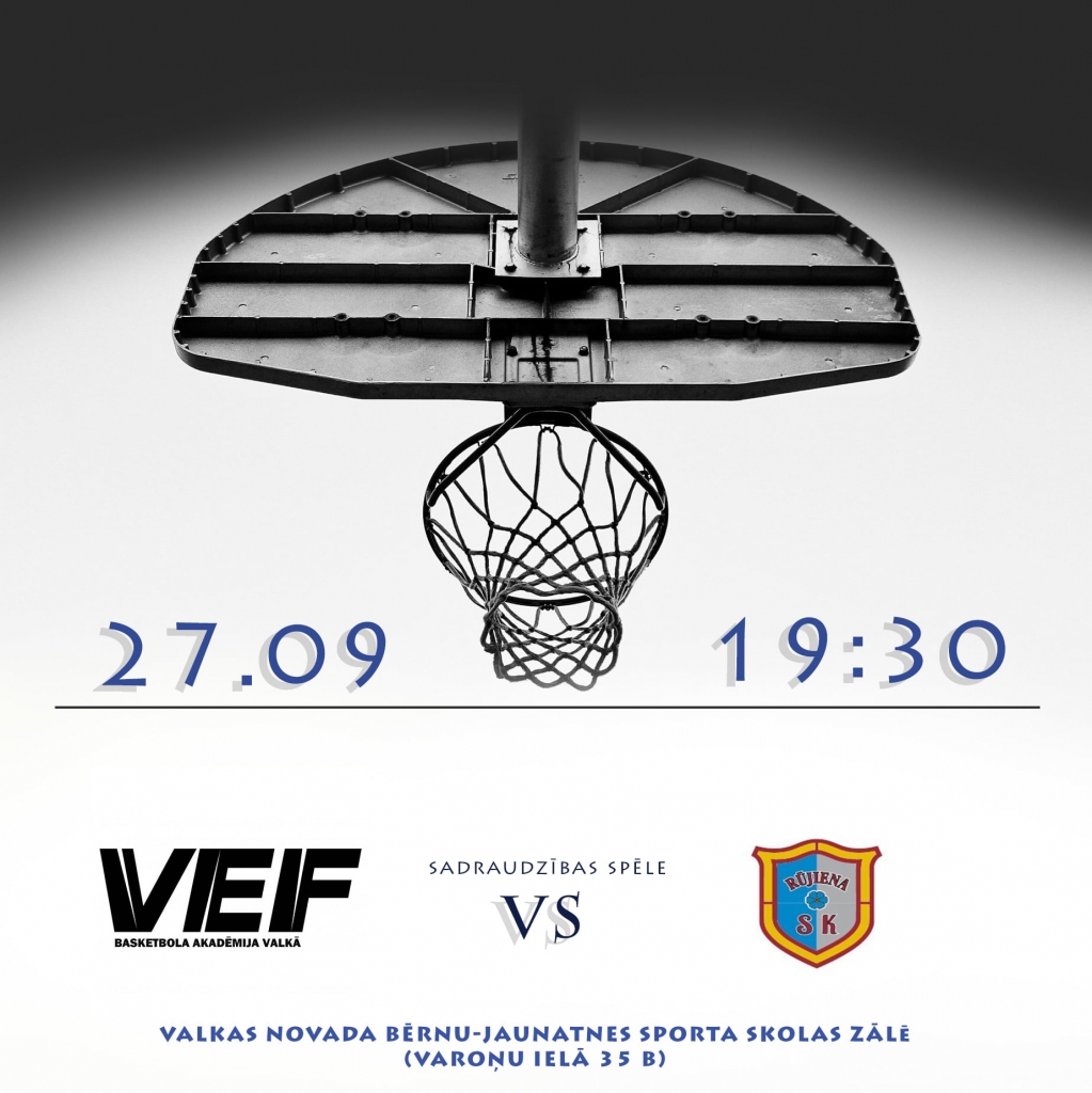 VEF basketbola akadēmija Valkā pret Rūjiena SK
