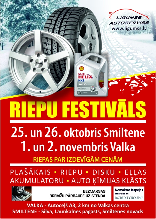 "Ligumss" riepu festivāls Valkā