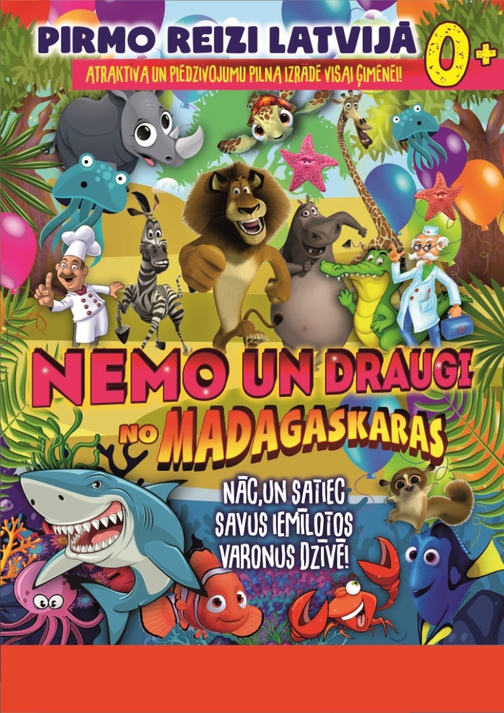 Izrāde bērniem „Nemo un draugi no Madagaskaras’’.