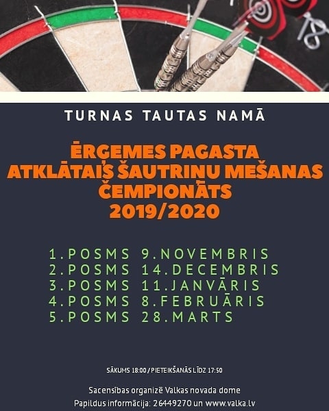 Atklātais šautriņu mešanas čempionāts - 5.posms