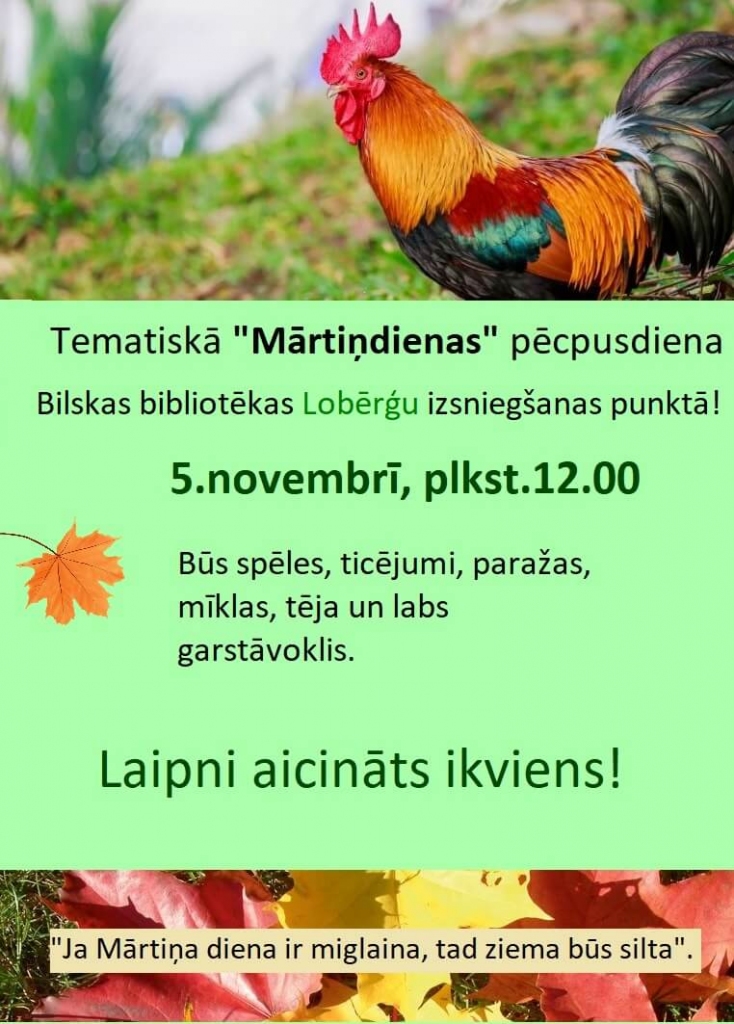 Tematiskā Mārtiņdienas pēcpusdiena