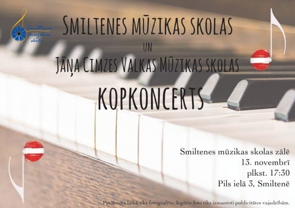 Smiltenes mūzikas skolas un Jāņa Cimes Valkas mūzikas skolas audzēkņu kopkoncerts