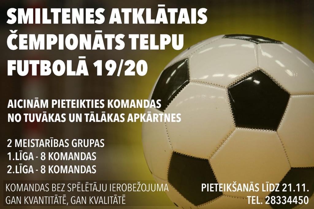 Smiltenes atklātais čempionāts telpu futbolā 19/20